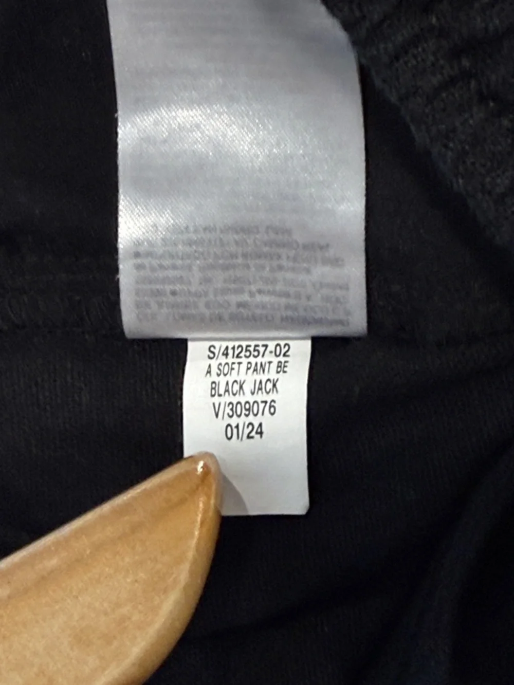 Old Navy Girls Wide Leg Linin Pants Cream Black Set Elastic Waist Pull-On - Picture 6 of 12
